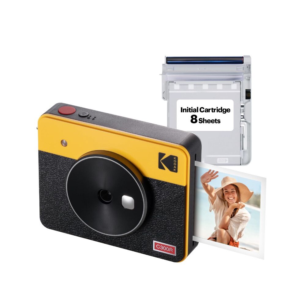 KODAK Mini Shot 3 Retro 4PASS 2-in-1 Instant Digital Camera and Photo Printer (3x3 inches)