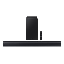 SAMSUNG HW-C450 2.1ch Soundbar w/DTS Virtual X Subwoofer Included Bass Boost Adaptive Sound Lite Game Mode Bluetooth Wireless Surround