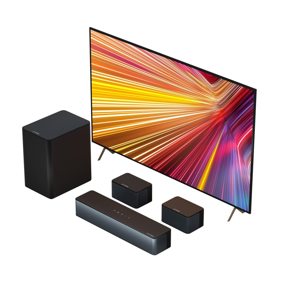 Ultimea 5.1 Virtual Surround Sound Bar 320W Peak Power Surround Sound System Home Theater Sound Bar For Smart Tv With Adjustable Surround 6974525173393
