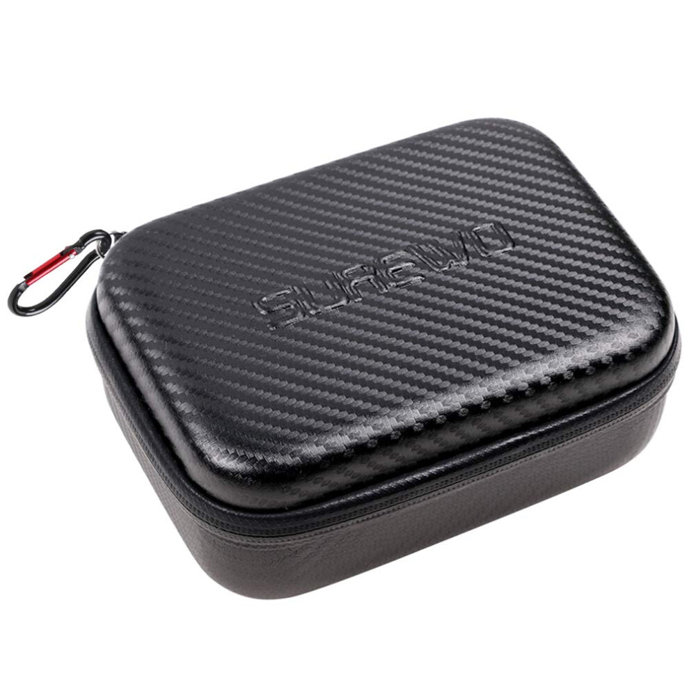 SUREWO Surface-Waterproof Carrying Case Compatible with GoPro Hero 12/11/10/9/8/7/(2018)/6/5 Black AKASO/Campark/YI Action Camera and More(S-image-OPC-PFNFCXS-NEW