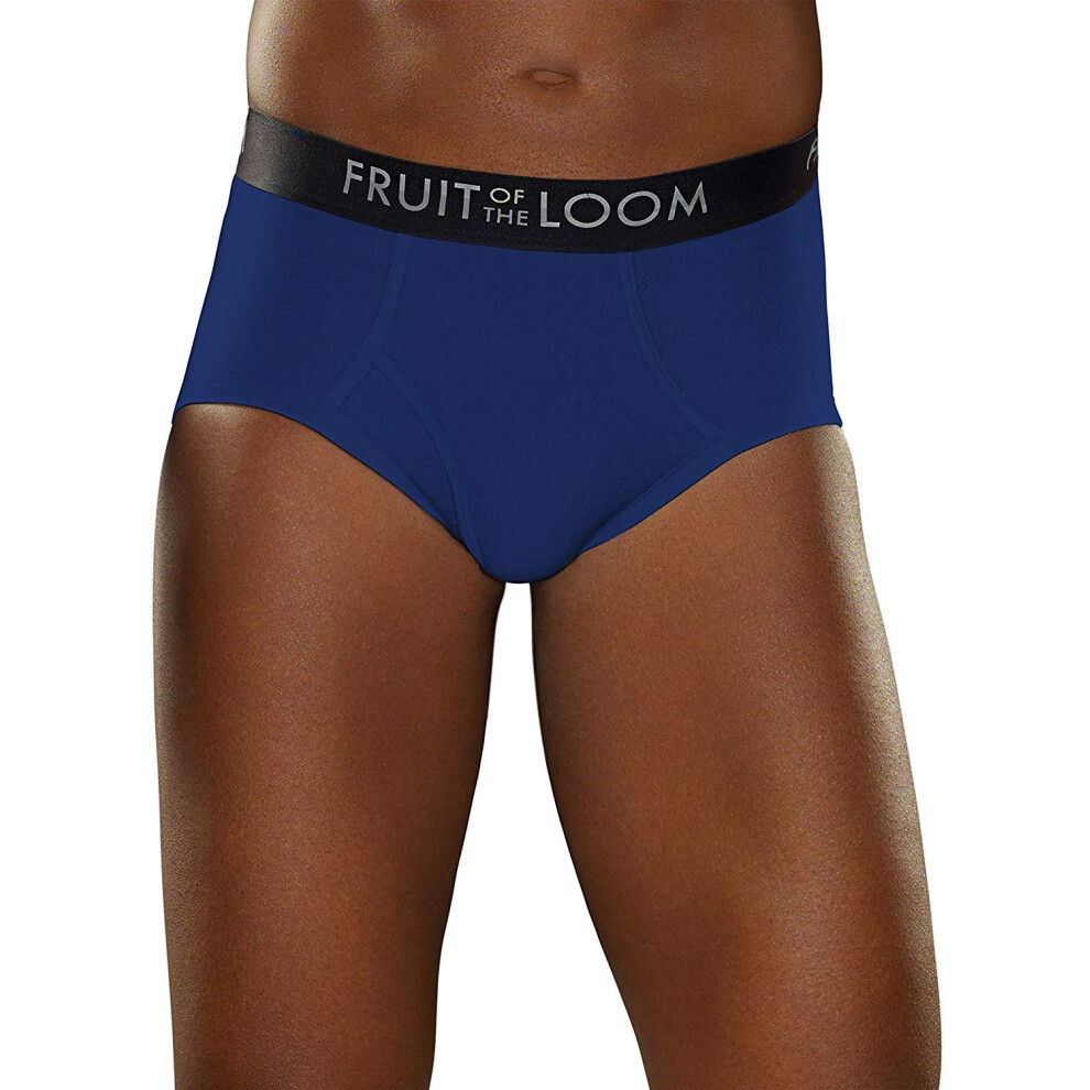 Fruit of the Loom mens Breathable Cotton Briefs  Assorted Colors  Large US