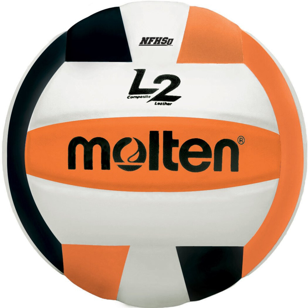 Molten Premium Competition L2 Volleyball  NFHS Approved  Orange/Black/White