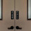 Basic Vertical Push Pull Door Sign (Brushed Gold) - Medium 2