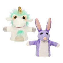 Bluey 2-pak pluszu | Unicorse i Bob Bilby Puppets | Idealny rozmiar, aby pasowal do dloni malucha | Wylacznie dla Amazona