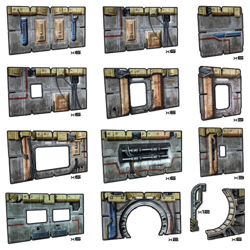 Battle Systems Sci-Fi Terrain - 28mm Modular 3D Διαστημικό Τοπίο - Ιδανικό για Wargaming και Ρόλων 2