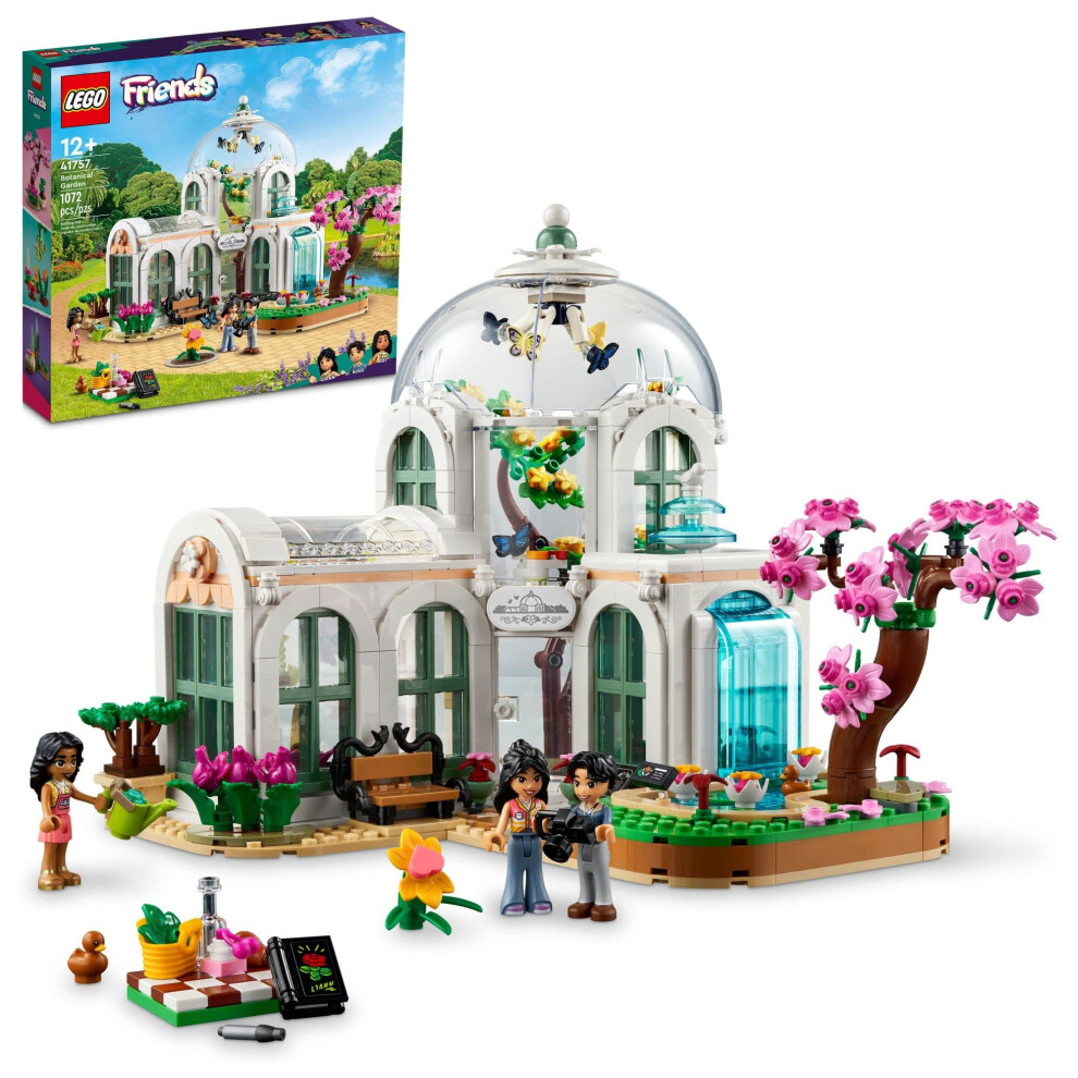 LEGO Friends Botanical Garden Building Toy Set  A Creative Project for Ages 12+  Build and Display a Detailed Greenhouse Scene  A Gift for K