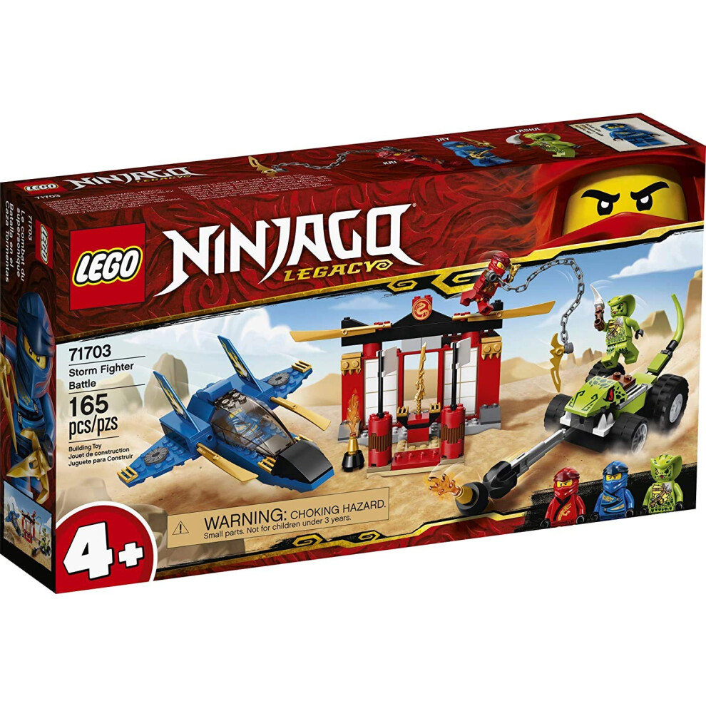 LEGO NINJAGO Legacy Storm Fighter Battle 71703 Ninja Playset Building Toy for Kids Featuring Ninja Action Figures (165 Pieces)