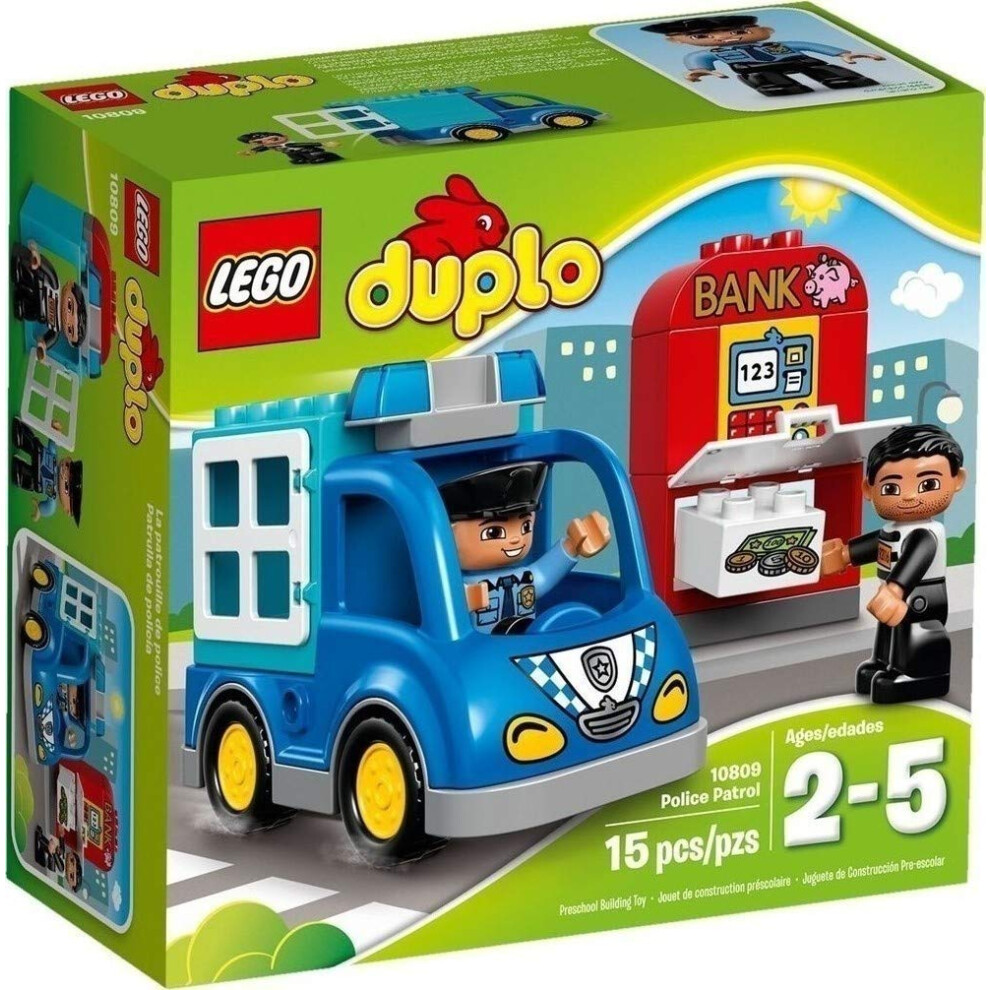 LEGO DUPLO Town Police Patrol 10809 Toddler Toy  Large Building Bricks