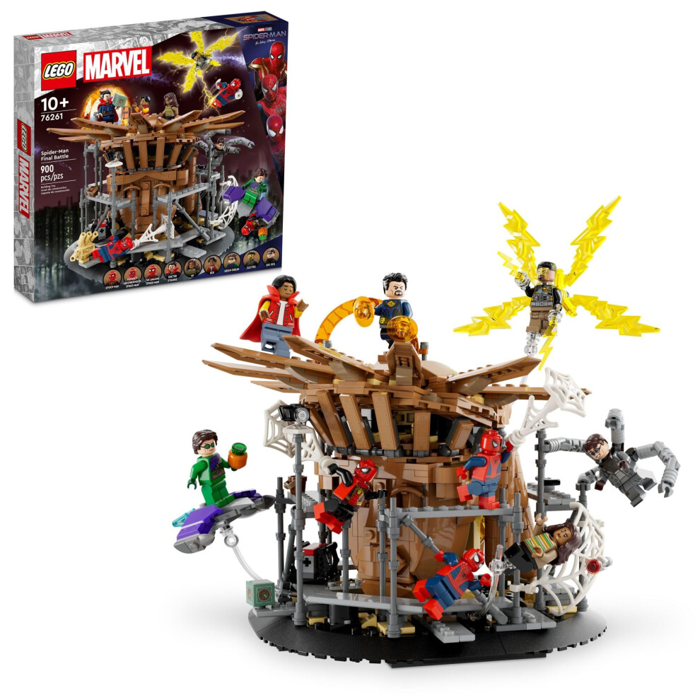 LEGO Marvel Spider-Man Final Battle Building Toy Set  Marvel Collectible Based on The Climax of The Spider-Man: No Way Home Movie  Multivers