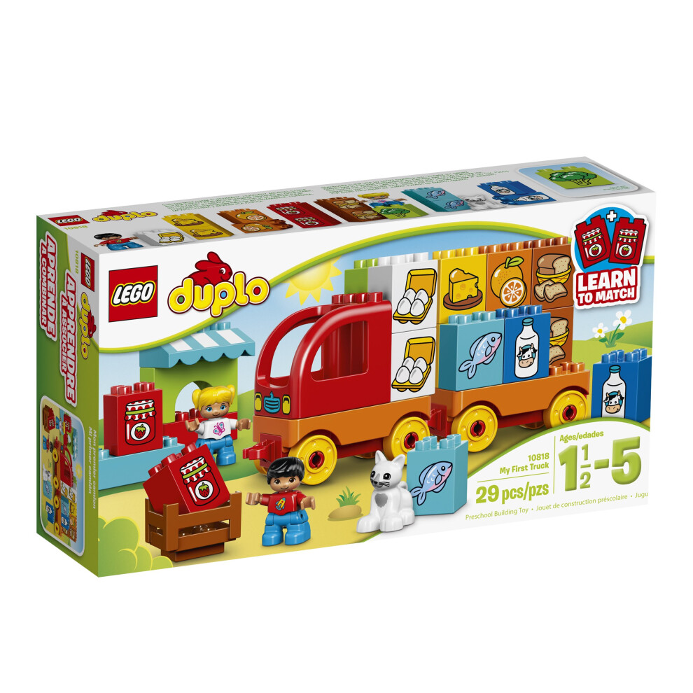 LEGO DUPLO My First Truck 10818  Preschool  Pre-Kindergarten Large Building Block Toys for Toddlers