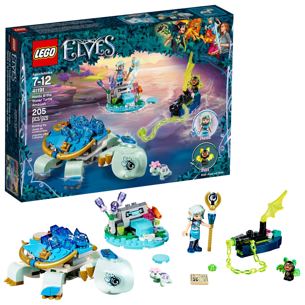 LEGO Elves Naida & the Water Turtle Ambush 41191 Building Kit (205 Pieces)