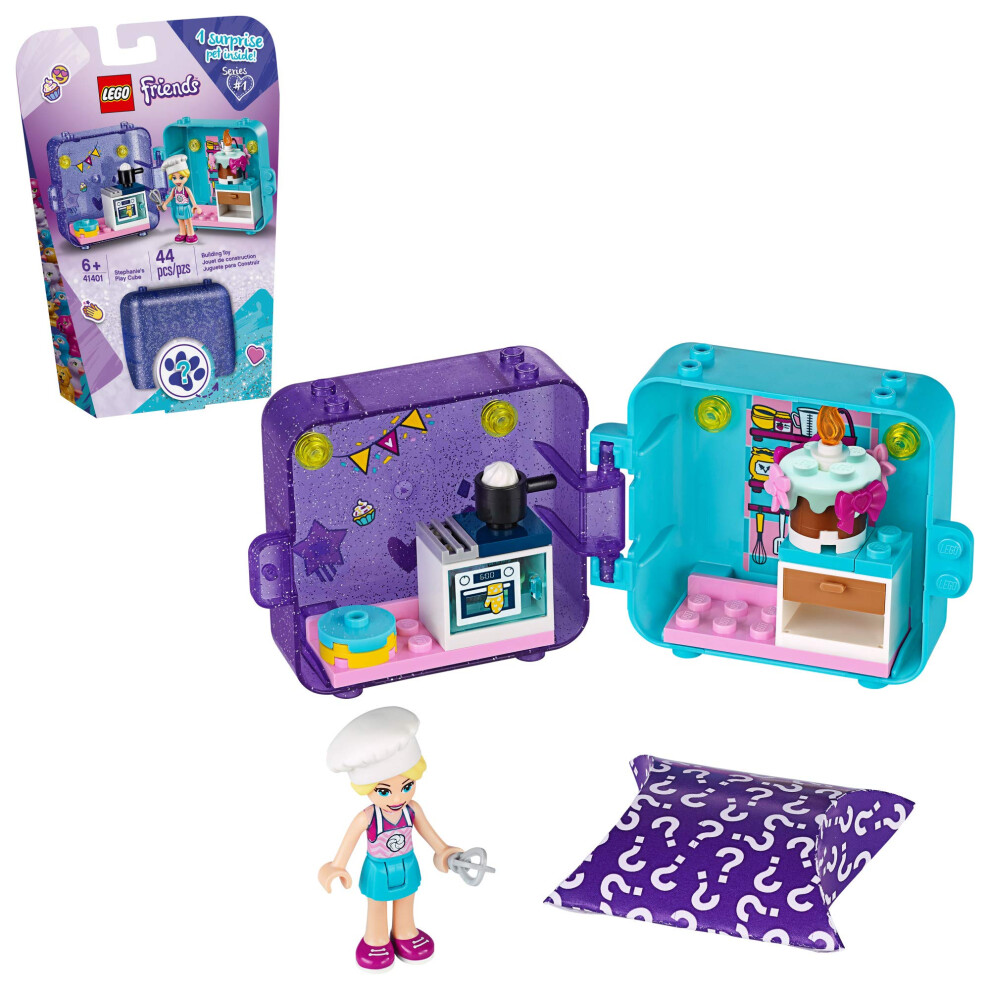 LEGO Friends Stephanies Play Cube 41401 Building Kit  with 1 Collectible Mini-Doll Toy Chef; Great for Creative Play  New 2020 (44 Pieces)