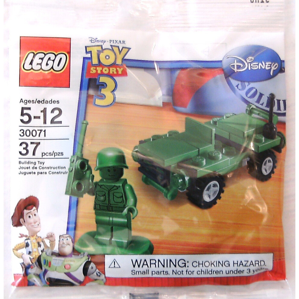 Lego Toy Story 3 Army Man & Jeep Minifigure Bag 30071 (37 Pieces)