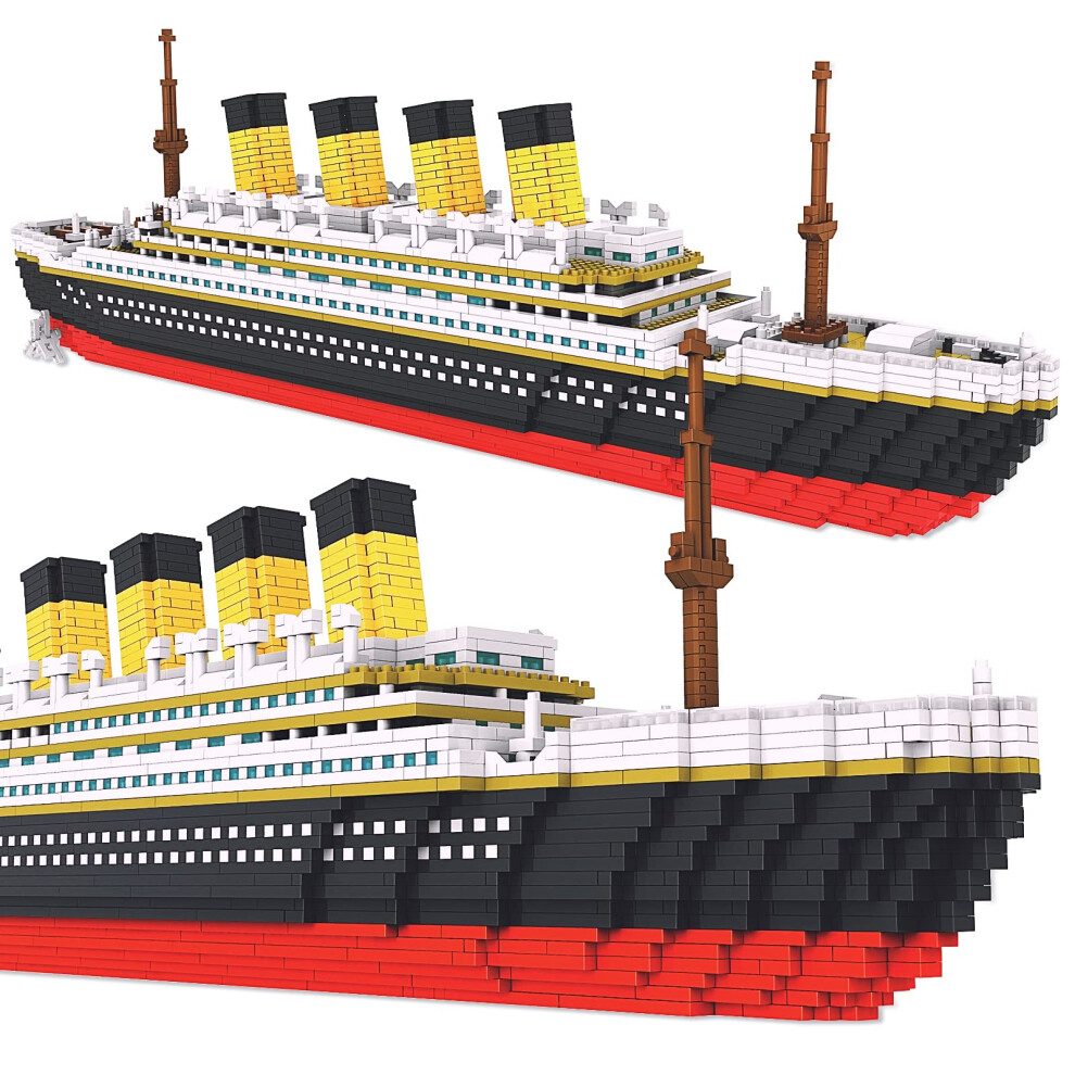 3800+ PCS Micro Blocks Titanic Model Building Set  Mini Building Bricks Titanic Toy Ship Block  3D Puzzle Sets DIY Educational Toys Gift for