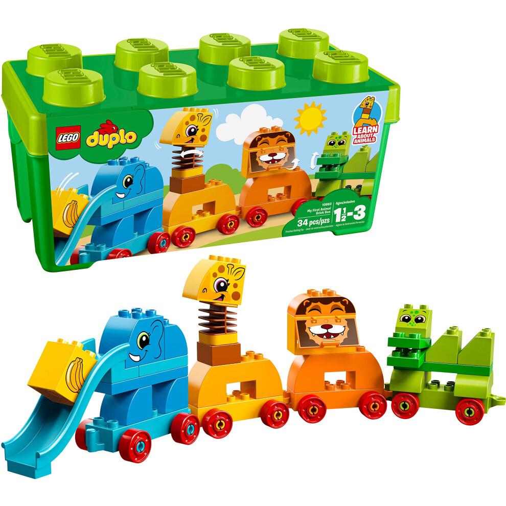 LEGO DUPLO My First Animal Brick Box 10863 Building Blocks (34 Pieces)