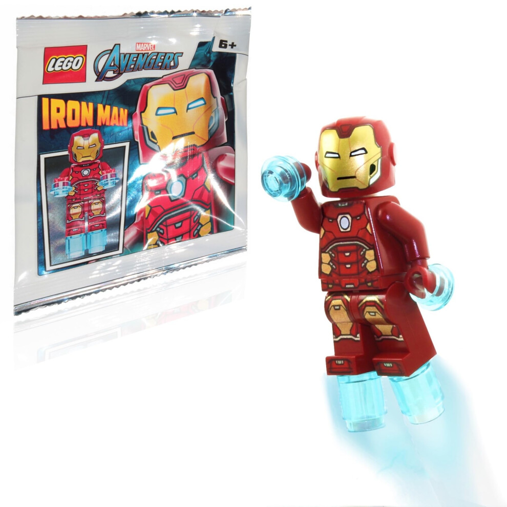 LEGO Marvel Avengers Super Heroes Minifigure - Iron Man (with Power Blasts) Limited Edition Foil Pack