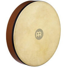 Meinl Percussion 14"" Hand Drum with Natural Goat Skin Head - NOT Made in China - Hardwood Frame in Antique Brown Finish 2-Year Warranty (