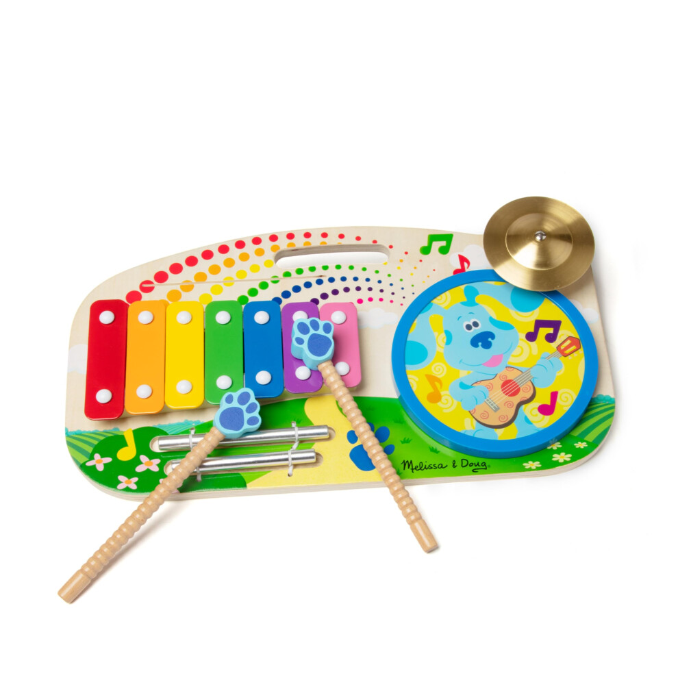 Melissa & Doug Blue's Clues & You! Wooden Music Maker Board (5 Instruments)