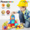 PicassoTiles Μαγνητικά Κύβοι Δόμησης 8 Μαγνητισμένα Φιγούρες Ζώων και Οχημάτων 5