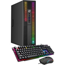 HP ProDesk PC RGB Luces Intel Core i5 6500 3.2 GHz 8GB RAM 256GB SSD Teclado y Ratón, Windows 11 (Renovado)