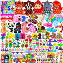 1000 PCS Party Favors for Kids Fidget Toys Bulk Goodie Bags Stuffers For Kids Birthday Gifts Prix Box Box Toys for Classroom Pinata Stuffers Carn