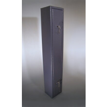 1 Gun Cabinet BS7558/92 Shotgun Safe, 2 x 7-Lever Locks, Anti-Crowbar Door, Wall/Floor Fixings, Foam Divider - Fits 125-126 cm Shotgun/Air Rifle