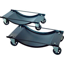 2 Car Wheel Dollies Car Skate Dolly Van Positioning Garage Jack 450 Kgs Per Dolly Pair