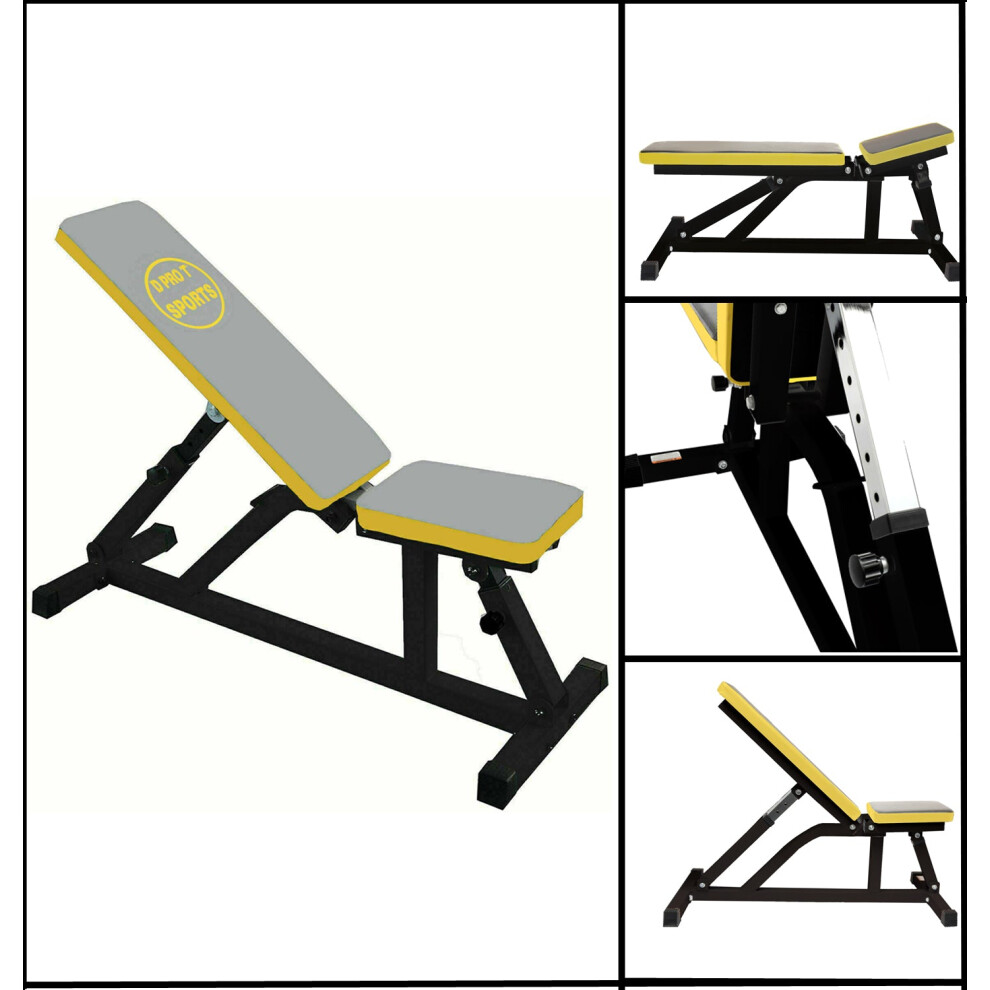 Weight Bench Training Gym Fitness Exercise Incline  -