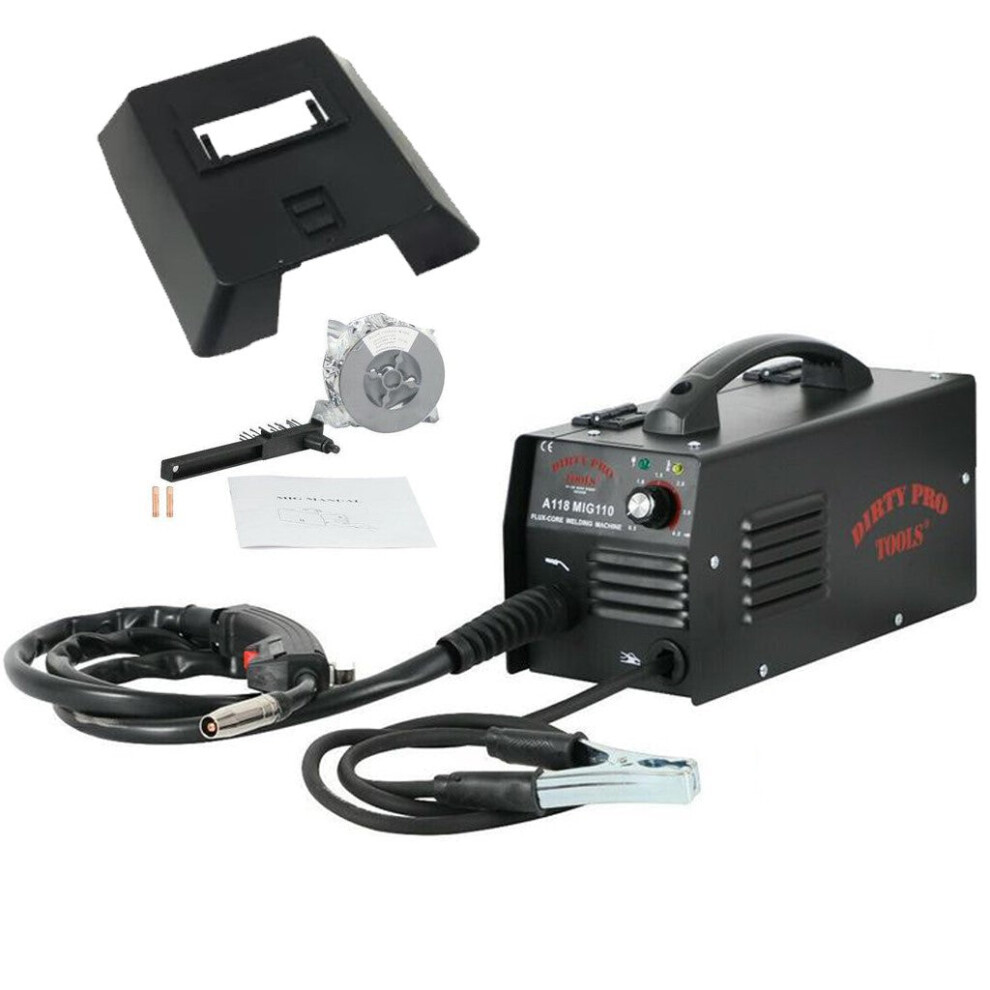Gasless Mig Welder 110 New No Gas 100 amp Flux wire NON LIVE TORCH DProT