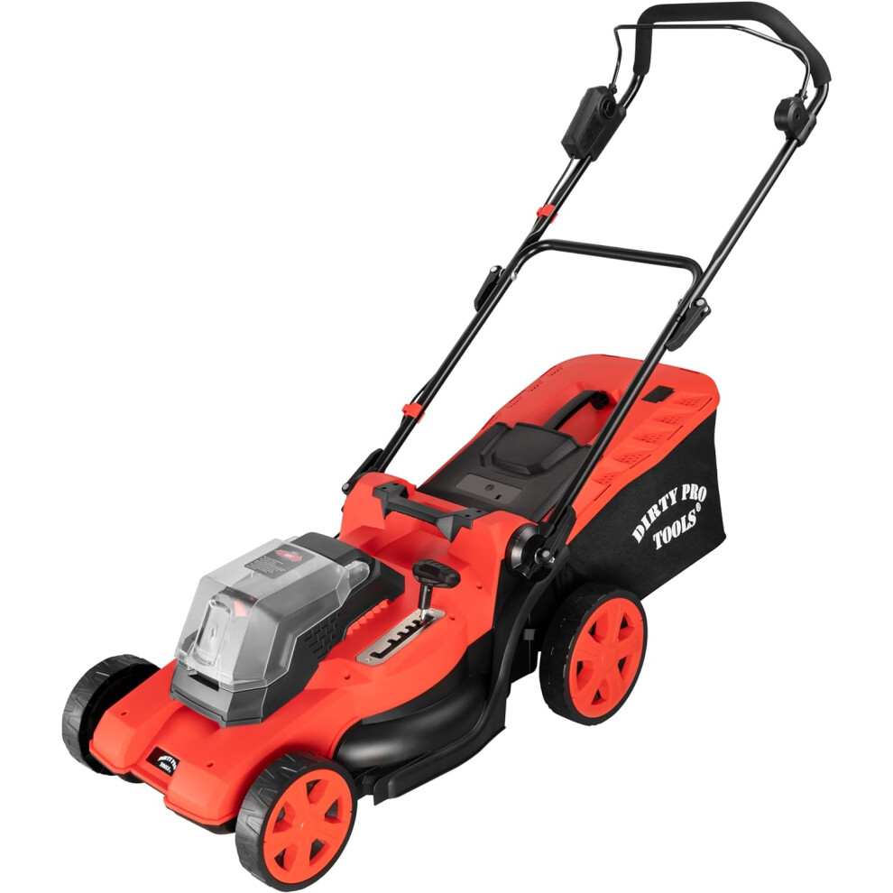 Dirty Pro Tools Cordless Lawn Mower 40V Lithium-Ion Fast Charger Battery 43Cm Cutting Dpt With Batteries And Charger