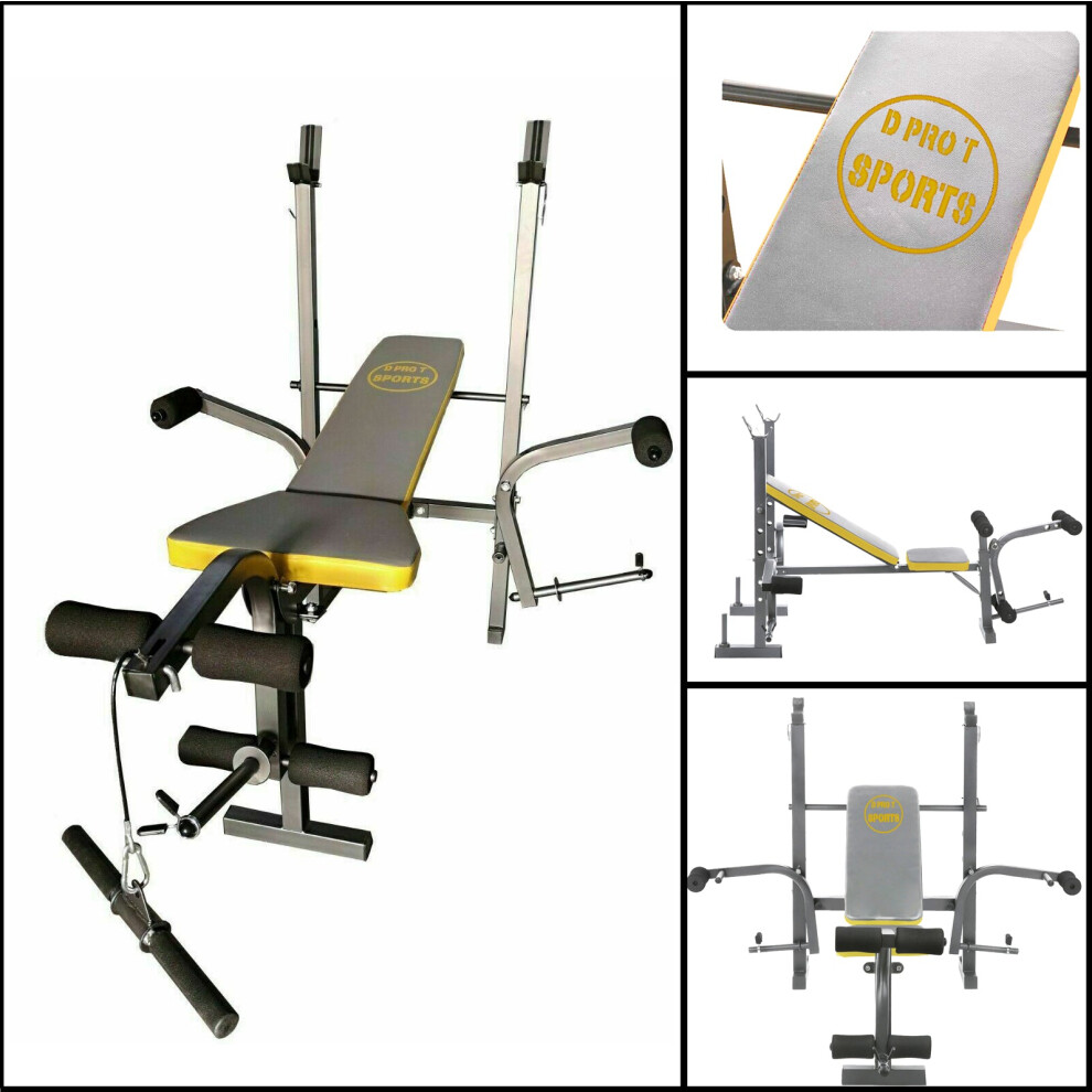 Multipurpose Bench Weight Training Multi Gym Fitness Butterfly Exercise Incline  -