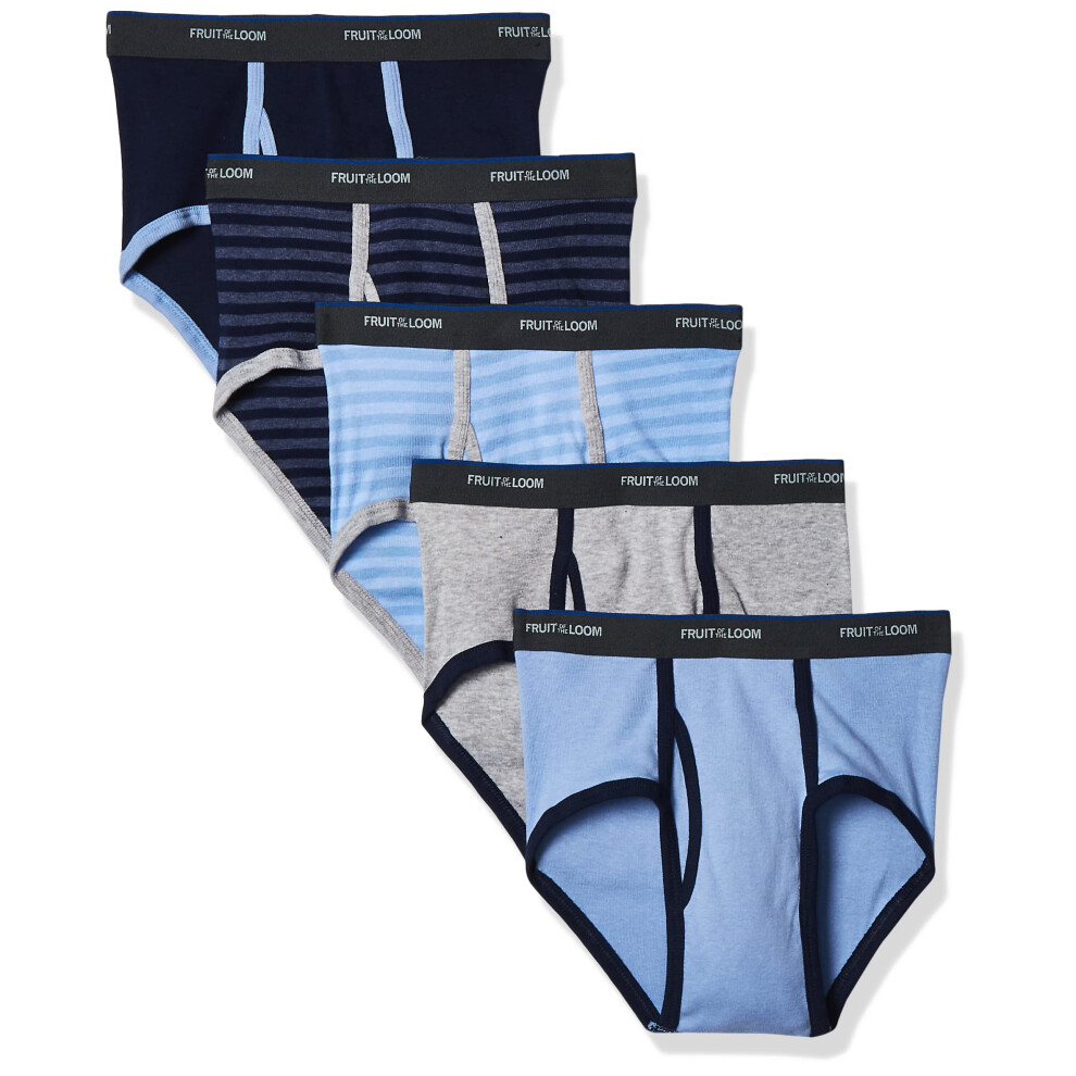 Fruit of the Loom boys Fashion (Pack 5) briefs underwear  Stripes and Solids  Medium US