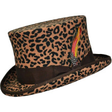 (Multicoloured, XXL) Hand Made Wool Top Hat Satin Lined Small To Xxl