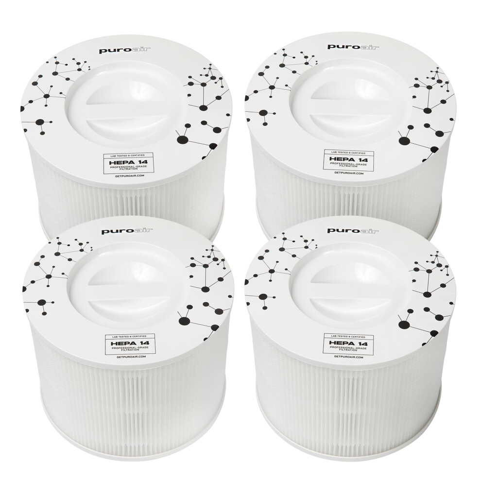 Lot de 4 filtres de rechange pour purificateur PuroAir Air 240 - Filtre HEPA de remplacement pour purificateur PuroAir - Capture jusqu'    99 % du