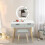 Dressing Table with LED Lights Mirror 1