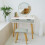 Dressing Table with LED Lights Mirror 6