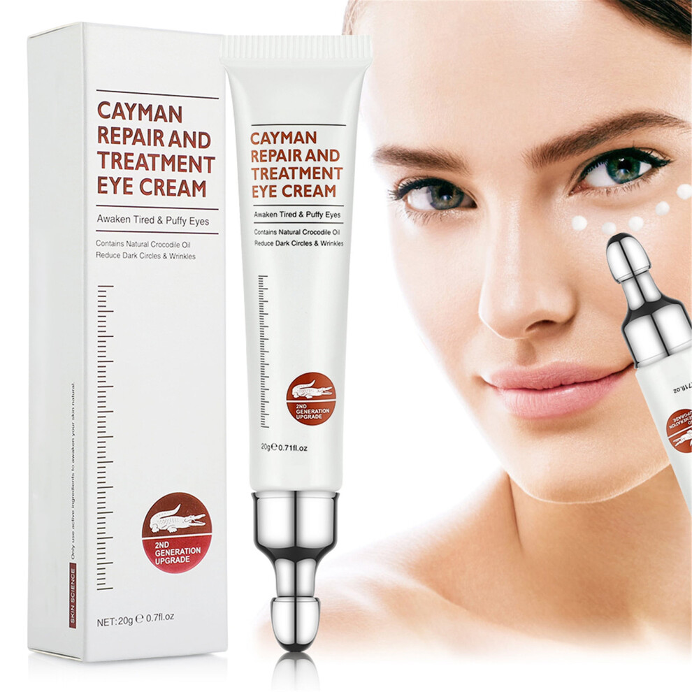 1pcs Anti-Aging Eye Cream Cayman Silk Protein Eye Cream For Wrinkles Fine Lines Dark Circles Puffiness Hydrate Bright 20g