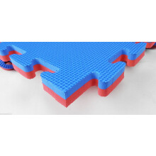 (10 mats 10 square meters) Thick Eva Interlocking Floor Mats Gym Judo Exercise Martial Arts Sports Boxing Blue-Red