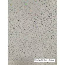 (White Sparkle Gloss Sample) Shower Panel 1000mm Wide x 2.4m Wet Wall Bathroom Cladding PVC 10mm Thick stock for delivery 11th November