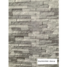 (Grey Brick Matt 1m) Shower Panel 1000mm Wide x 2.4m Wet Wall  Bathroom Cladding PVC 10mm Thick stock for delivery 11th November
