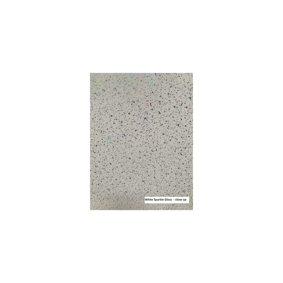 (White Sparkle Gloss 1M) Shower Panel 1000Mm Wide X 2.4M Wet Wall Bathroom Cladding Pvc 10Mm Thick Stock For Delivery 11Th November 5060725148499
