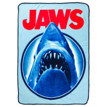 Silver Buffalo Jaws Need A Bigger Boat 45"" x 60"" Fleece Throw Blanket