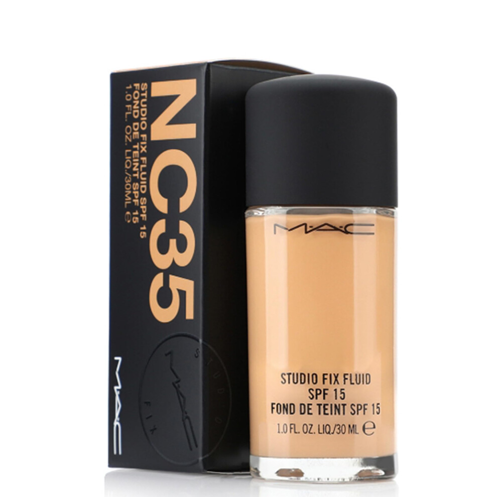 MAC Studio Fix Fluid Foundation NC35 SPF15  1 Fl Oz