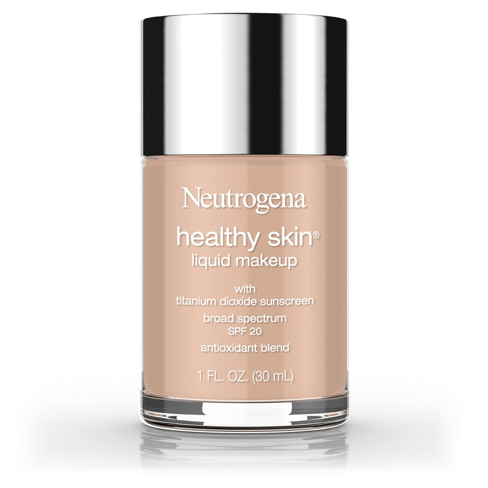 Neutrogena Healthy Skin Liquid Makeup Foundation  Broad Spectrum SPF 20 Sunscreen  Lightweight & Flawless Coverage Foundation with Antioxida