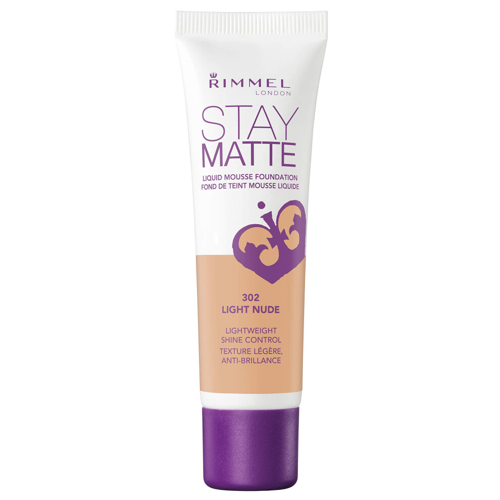 Rimmel Stay Matte Foundation  Light Nude  1 Fluid Ounce