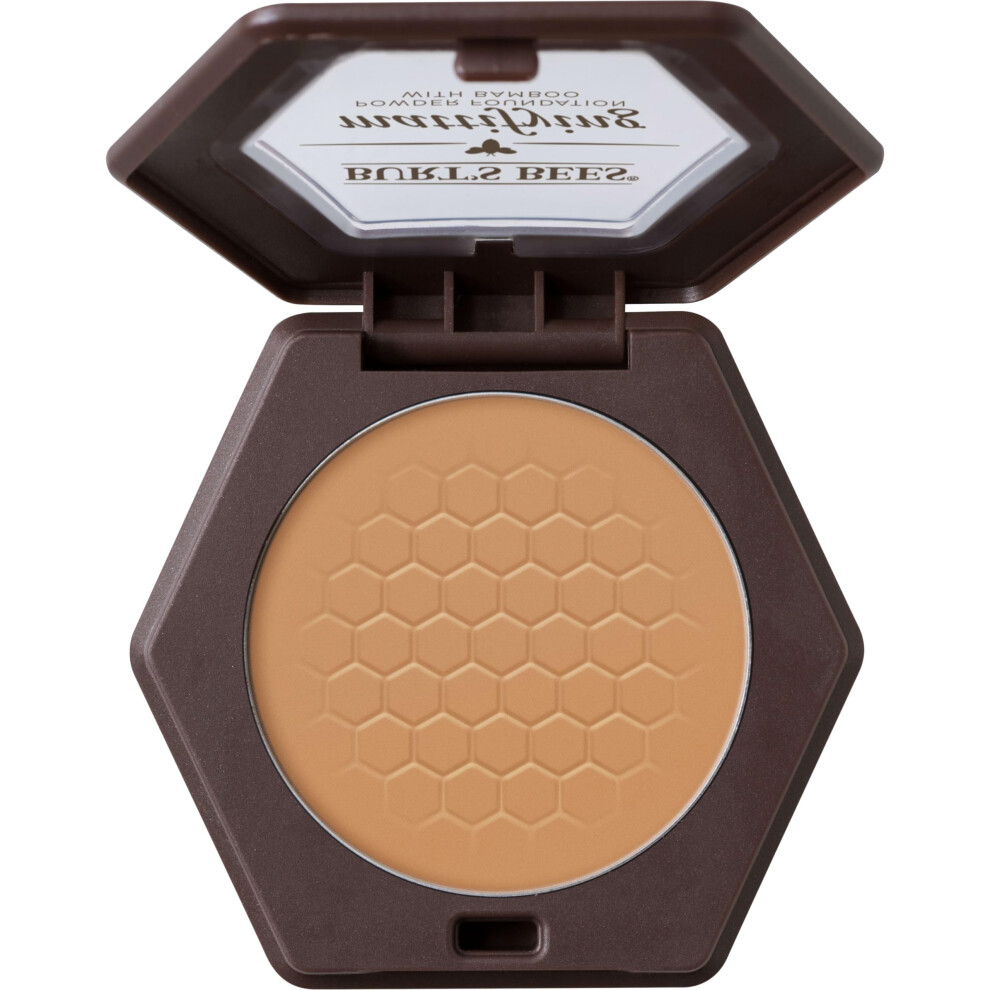 Burt's Bees Makeup  Lightweight Powder Foundation  100% Natural  Almond  0.3 Ounce