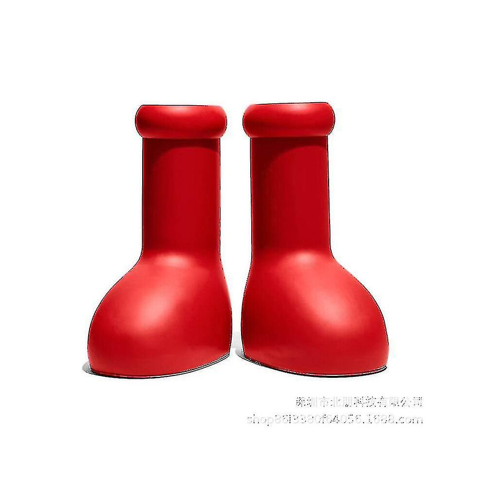 (Red-Adults, Size-36-41) Big Red Boots Astro Big Red Boots Rain Shoes Eva,1pair Rain Shoes For Kids And Adults
