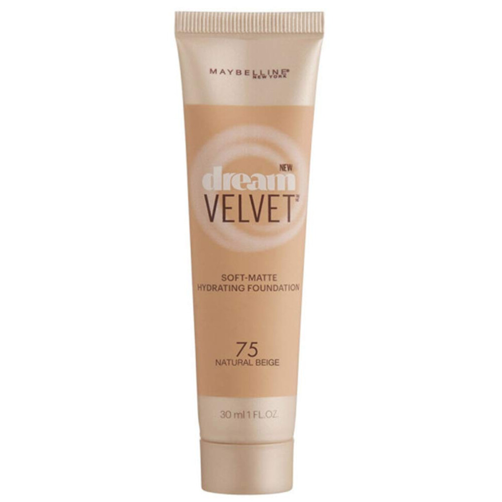 Maybelline New York Dream Velvet Soft-Matte Hydrating Foundation  Natural Beige  1 fl. oz.