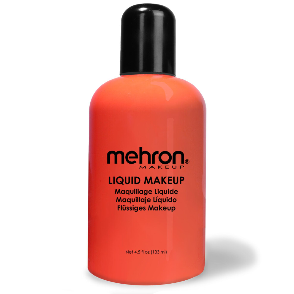 Mehron Makeup Liquid Makeup | Face Paint and Body Paint Perfect for Halloween  Cosplay I Air Brush Compatible Body Paint 4.5 oz (133 ml) (Gl