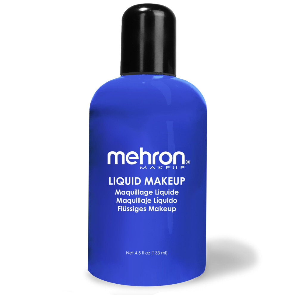 Mehron Makeup Liquid Makeup | Face Paint and Body Paint Perfect for Halloween  Cosplay I Air Brush Compatible Body Paint 4.5 oz (133 ml) (Bl